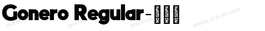 Gonero Regular字体转换 Gonero Regular字体转换